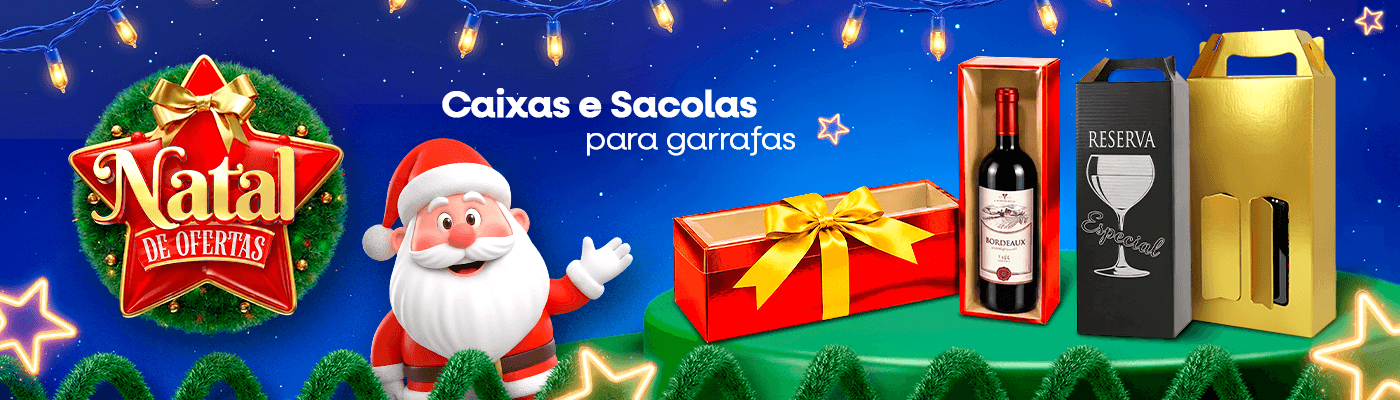 Sacola e Caixa para Garrafa