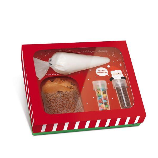 Caixa Kit Confeiro para Panetone 100g - Brazilianplast Caixa Kit Confeiro para Panetone 100g - Brazilianplast