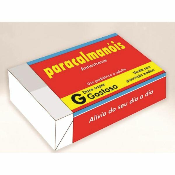 Caixa Para 6 brigadeiros divertida Paracalmanóis Pct C/10 Unds