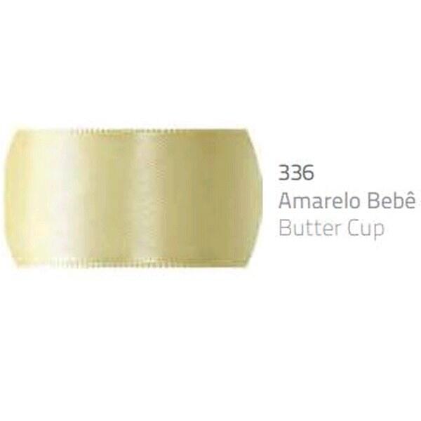 Fita de Cetim Amarelo Bebê #336