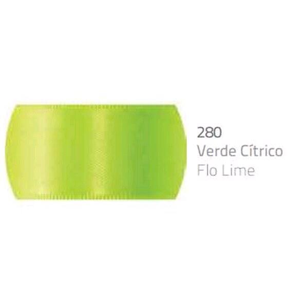 Fita de Cetim Verde Cítrico #280