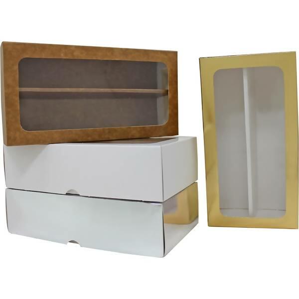 Caixa de Papel Com Visor (K64 ) - Pct C/10 Unds - 23x12x06