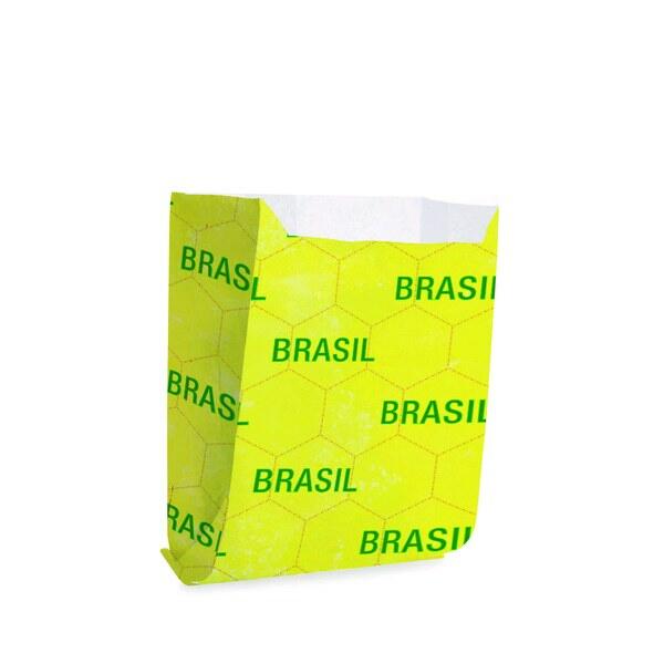 Saco de Papel Para Lanche 08x10cm - Vai Brasil - Pct C/50 Unds