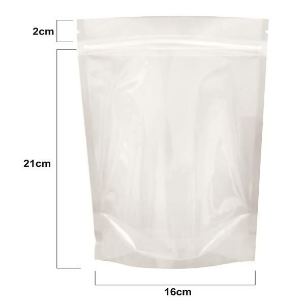 Saco Ziplock Transparente (Stand Up Pouch) - Pct Com 50 Unds