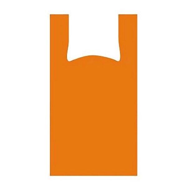 Sacola Plastica Alça Camiseta Laranja Kg