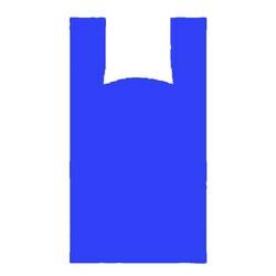 Sacola Plastica Alça Camiseta Azul Kg