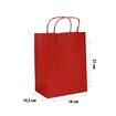 Sacola de Papel Kraft Vermelho - Pct C/10 Unds