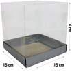 Caixa de Acetato Para Panetone 500gr (15x15x16,5) - Pct C/5 Unds