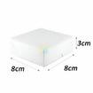 Caixa de Papel sem Visor Quadrada Branca - Pct C/10 Unds