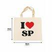 Sacola Algodao Ecobag (I Amo Sao Paulo) 40cm x 33 cm