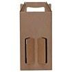 Caixa de Papel Para 2 Garrafas de Vinho (CBM2) - Pct C/10 Unds - 17x31x08
