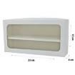 Caixa de Papel Com Visor (K64 ) - Pct C/10 Unds - 23x12x06