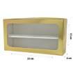 Caixa de Papel Com Visor (K64 ) - Pct C/10 Unds - 23x12x06