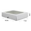 Caixa de Papel Com Visor (KB2) - Pct C/10 Unds - 14,5x11x03