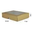 Caixa de Papel Com Visor (KB2) - Pct C/10 Unds - 14,5x11x03