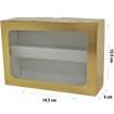 Caixa de Papel Com Visor (K63 ) - Pct C/10 Unds - 19,5x13,5x06