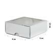 Caixa de Papel Com Visor (KB08 baixa) - Pct C/10 Unds - 09x09x3,5