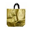 Sacola Metalizada Dourada com Alca Preta de TNT 48 x 42 x 10 