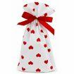 Saco Plastico com Laco de Coracao 15cm x 23 cm com 25 unidades