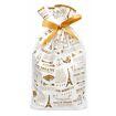 Saco Plastico com Laco de Cetim Sucreries 15cm x 23cm
