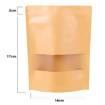 Saco ziplock de papel Kraft c/50 unidades