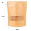 Saco ziplock de papel Kraft c/50 unidades