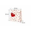 Sacola para Presente de Coracao Pequena 23cm x 18cm x 10cm com 12 unidades