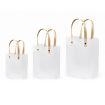 Sacola para Presente Transparente Fosca ( alca pvc fibra )