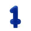 Vela de Aniversário Azul Numero 1
